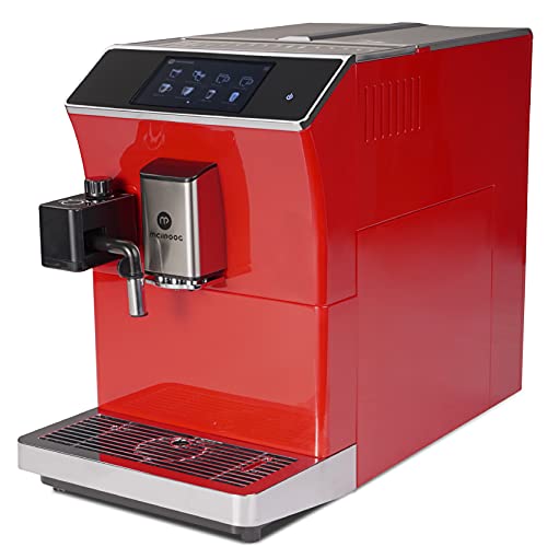 Mcilpoog Super-automatic Espresso Coffee Machine With Smart Touch Screen For Brewing 16 Coffee Drinks WS-203