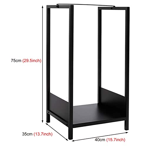 CHLL firewood Rack Outdoor Firewood Rack Log Storage Stand, Rustproof Indoor Firewood Holder with Handle, Patios Fire Pit Tool Shed Weather Fastness Firewood Log Rack