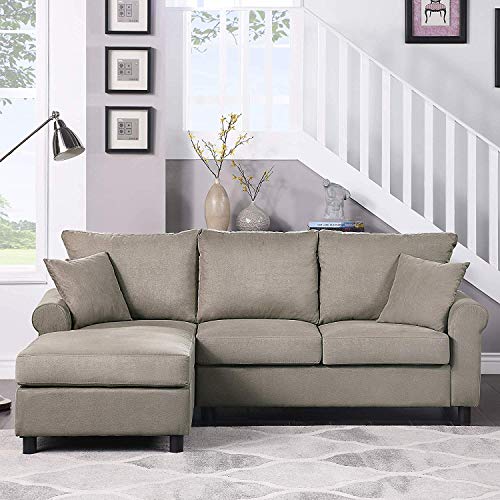 Sectional Sofa Couch, Living Room Sofa Sets 2PCS Sectional Sofa for Living Room Furniture