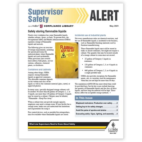 J. J. Keller Supervisor Safety Alert Newsletter - Print, 1-Yr. Subscription