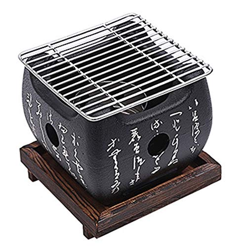 FQX Charcoal Grill Outdoor Picnic Garden Party Terrace BBQ Beach Grill Grill Plate Portable Grill Tool Accessorie Reusable Grill Box (Color : 15X15cm)