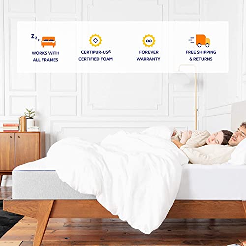 Nectar Queen Mattress - 2 Free Pillows - Gel Memory Foam Mattress - CertiPUR-US Certified Foams - Forever Warranty
