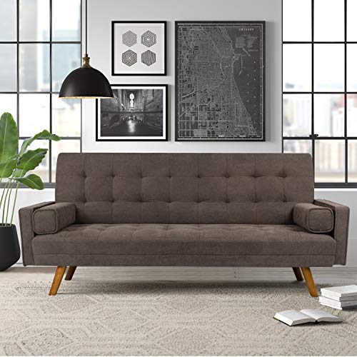 Homall Tufted Sofa Bed Sofabed, Brown