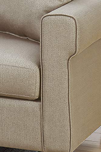 Bobkona Sectional Sofa Beige