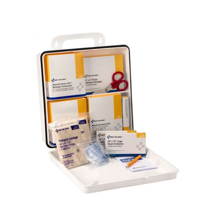 First Aid Only 50 Person National Standard Bus First Aid Kit, Plastic Case - (Case of 3)