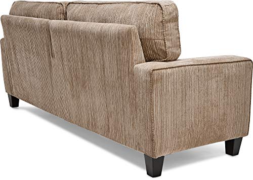 Serta Palisades Modern Design Couch, Straight Arms, Soft Fabric Upholstery, Tool-Free Assembly, 73