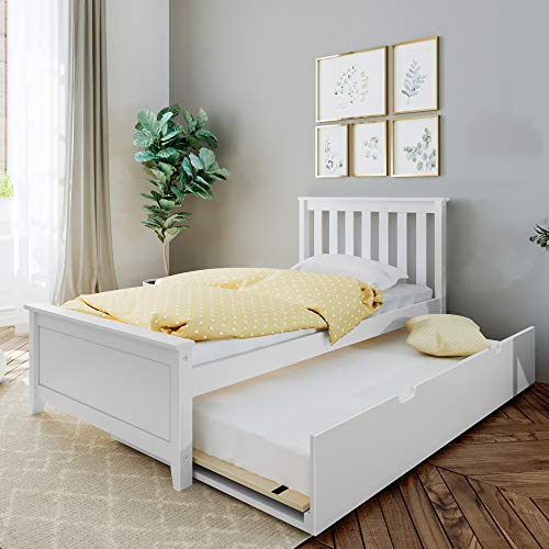 Max & Lily Bed with Trundle, Twin, White