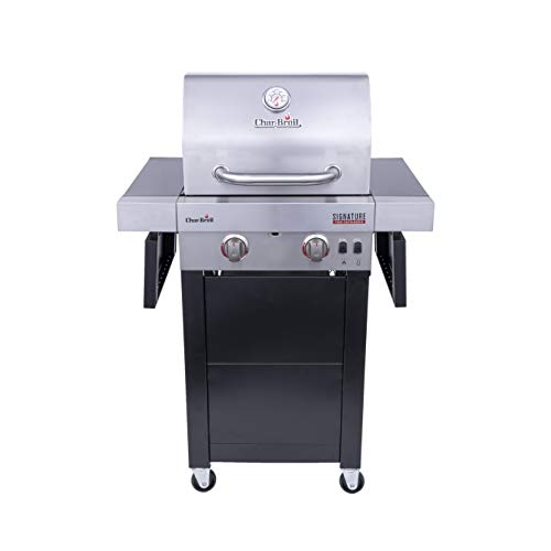 Char-Broil 463632320 Signature TRU-Infrared 2-Burner Cart Style Gas Grill, Stainless/Black