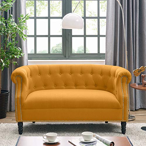 Handy Living Che-L Loveseat, Yellow