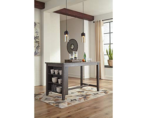 Signature Design by Ashley Caitbrook Counter Height Dining Room Table, Gray