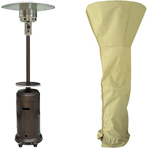 Hanover H001BR 7-Ft. 48,000 BTU Steel Propane Patio Heater, Hammered Bronze