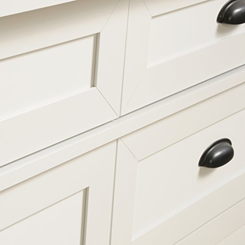 Sauder County Line Dresser, Soft White finish