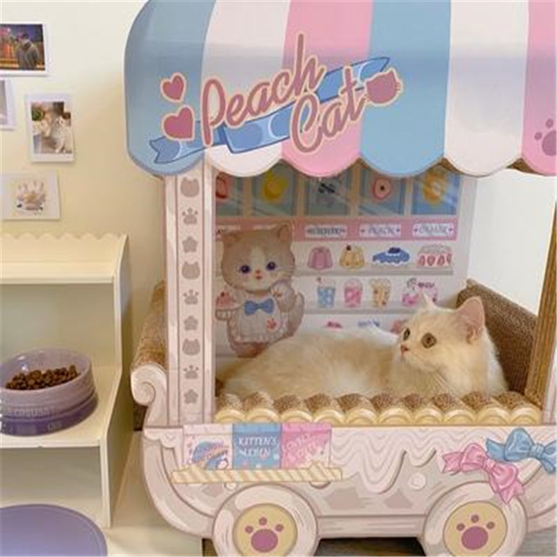 Dessert Cart Cardboard Cat Scratcher