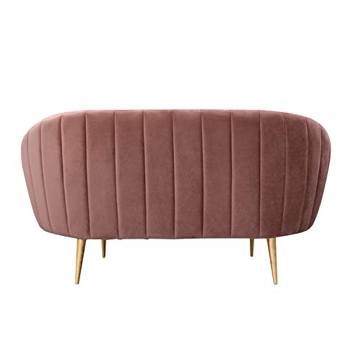 Safavieh SFV4746A Love Seats, Dusty Rose/Gold