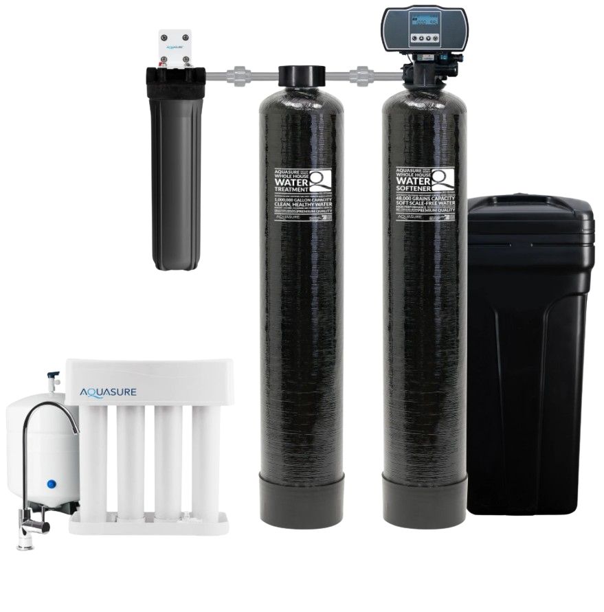 Aquasure AS-SE1000A Signature Elite Series 48,000 Grains Whole House Water Filter System New