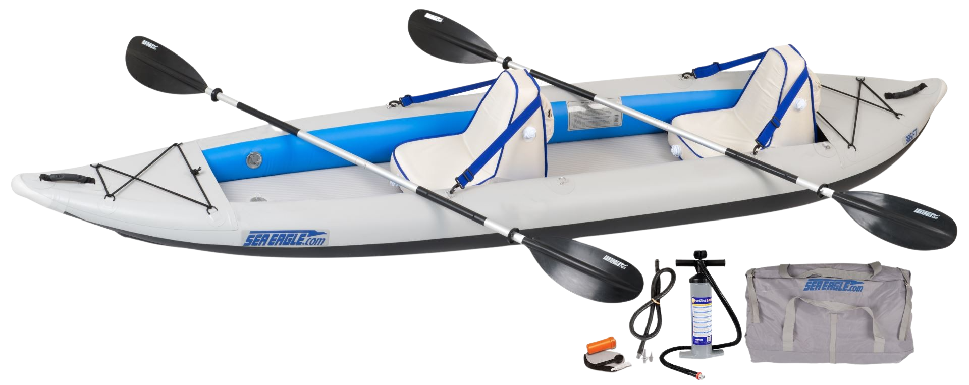 Sea Eagle 385FTK_D 385ft FastTrack Inflatable Kayak Deluxe Package New