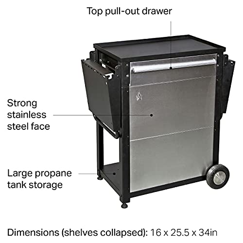 Camp Chef Patio Cart, Black/Silver, PZCART