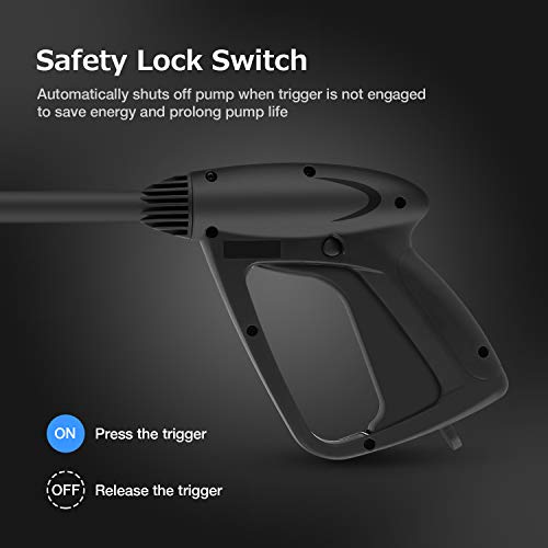 TEANDE 3500 PSI Electric Pressure Washer, 2.60 GPM 1800W Power Washer with Rolling Wheels (Blue)