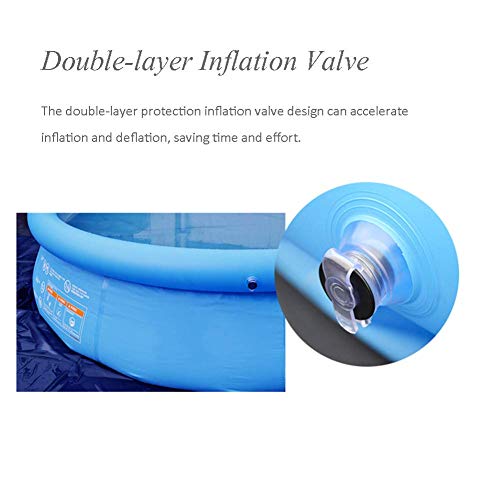 Extra Large 850L Inflatable Pool,PVC Family Swimming Pool Kiddie Pools Above Ground Pool with Pump