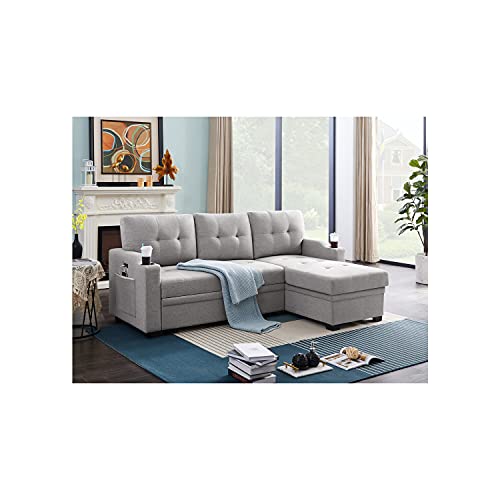 Lilola Home LHF-81510 Sectional, Dark Gray