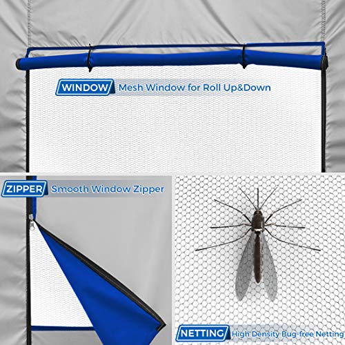 Quictent Privacy 10x20 ft Ez Pop up Canopy Tent Enclosed Instant Shelter Party Tent Event Gazebo with Sidewalls Waterproof (Royal Blue)