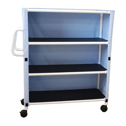 MJM Three Shelf Linen Cart with Cover