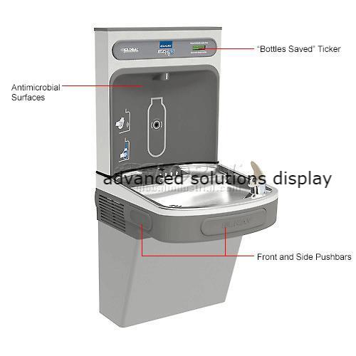 Elkay EZS8WSLK Water Refilling Station, Non Filtered Single Level, Light Gray