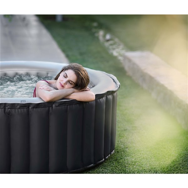 MSpa Silver Cloud Delight Series 4-Person Inflatable Hot Tub and Spa
