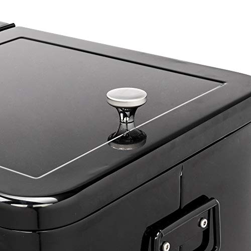 VINGLI 80 Quart Wagon Rolling Cooler Ice Chest, w/Long Handle and 10