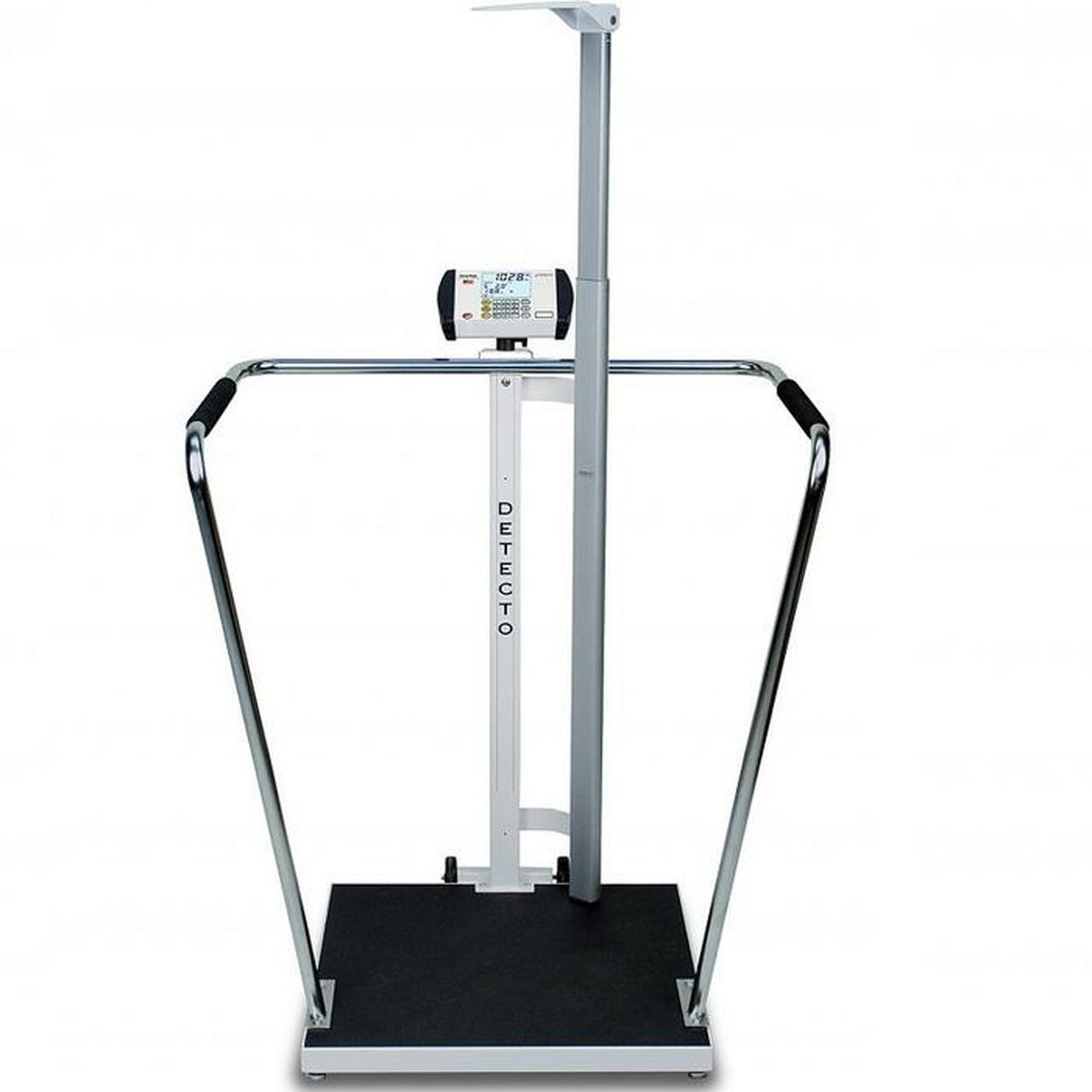 Detecto 6855MHR Multifunctional Digital Handrail Scales with Height Rod