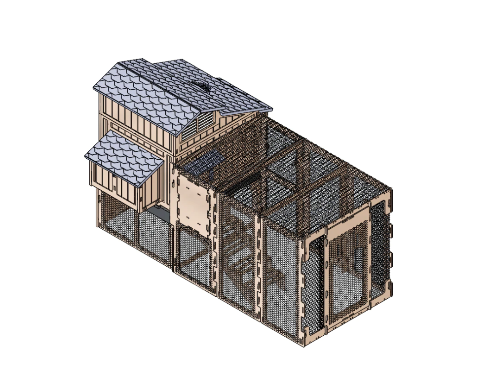 Snap Lock Large Chicken Run To Fit Coop (Sold Separately) New