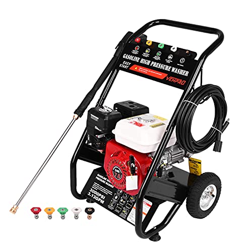 3000 PSI Gas Pressure Washer, 3.13 GPM 7HP 215cc 4-Stroke Heavy Duty Power Washer, 8m 5/16