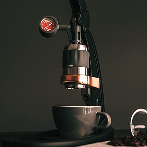 Flair Espresso Maker PRO 2 (Black) - An all manual lever espresso maker with stainless steel brew head and pressure gauge
