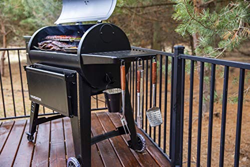 PIT BOSS PB1150G PG1150G Wood Pellet Grill w/Cover and Folding Front Shelf Included, Black