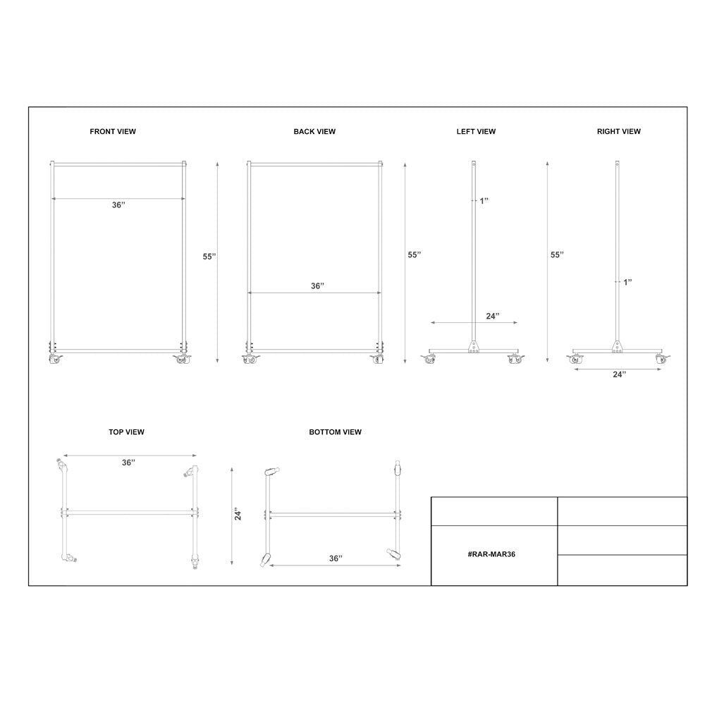 Mobile Radiation Apron Valet Rack