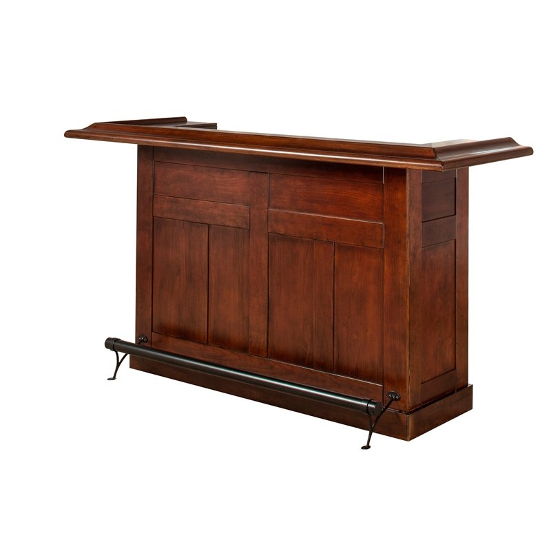 Hillsdale Classic Wooden Home Bar in Warm Cherry