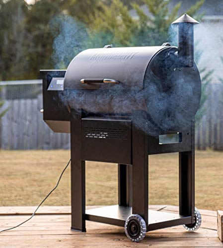 Monument Grills 87578 Bronze Powder Coated Steel Wood Pellet Grill and Smoker with 572 Square Inch Cooking Space and WiFi Control