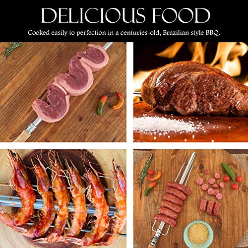 Brazilian Flame BG-05LXK-RED Red Brazilian Gas Rotisserie Grill with 5 Skewers and Upper Tray