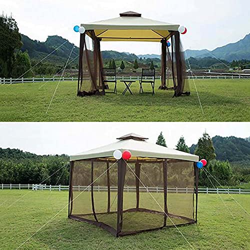 10' x10' Gazebo Canopy Soft Top Outdoor Patio Gazebo Tent Garden Camping Canopy Pop Up for Your Yard, Patio, Garden, Outdoor or Party, Steel Frame