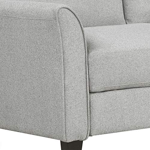Harper & Bright Designs 3 Piece sectional Sofa, Linen Fabric Living Room Sofa Sets, Living Room Furniture Sets Include Armchair Loveseat Couch,Light Grey