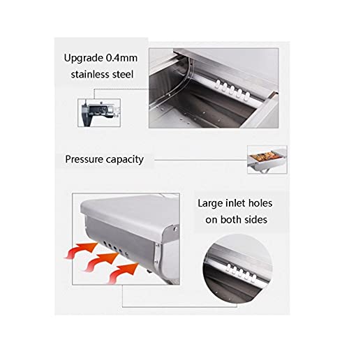 Barbecue Grill Portable BBQ Grill Outdoor Home BBQ Stove Folding Charcoal BBQ for Outdoor Camping Oven Stainless Steel Thickening Barbecue Grill Barbecue Shelves