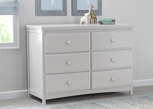 Delta Children Emerson 6 Drawer Dresser, Bianca White
