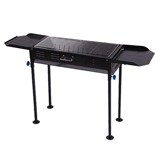 Barbecue Grill Folded Charcoal BBQ Grill Set,Stainless Steel Large BBQ Charcoal Grill Smoker Barbecue for Outdoor Cooking Hiking Picnics Barbecue Shelves