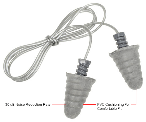 3M™ Skull Screws™ Corded Earplugs P1301, 120 Pairs/Box