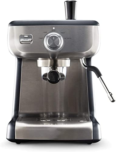 Espresso Machine With Steam Wand, Stainless Steel