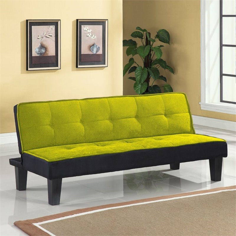 Flannel Fabric Futon Sofa