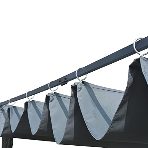 Gazebos On Clearance,Patio Gazebo Outdoor Gazebo,Gazebo with Roof Poly Rattan 118.1