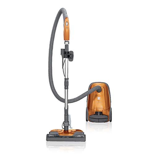Kenmore 81214 200 Series Pet Friendly Lightweight Bagged Canister Vacuum with HEPA, 2 Motor System, and 3 Cleaning Tools, Orange