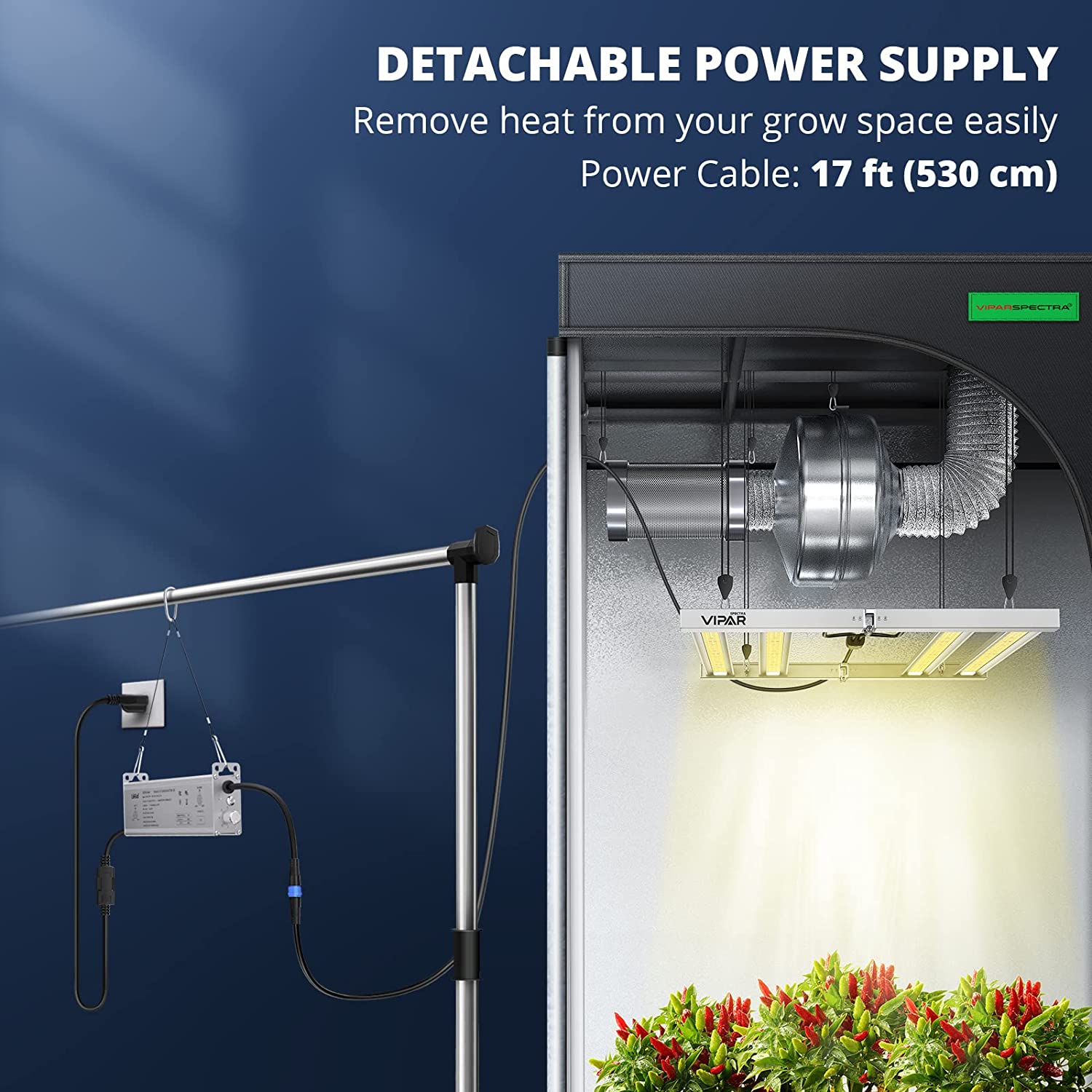 Viparspectra KS2500 250W LED Grow Light New