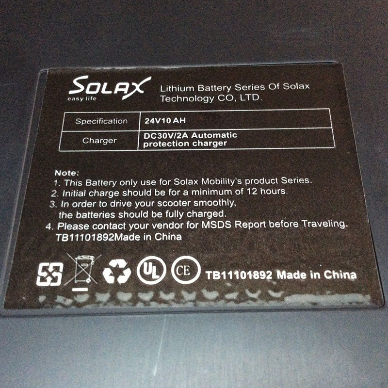 Solax 24V Lithium Battery for Transformer & Mobie Plus